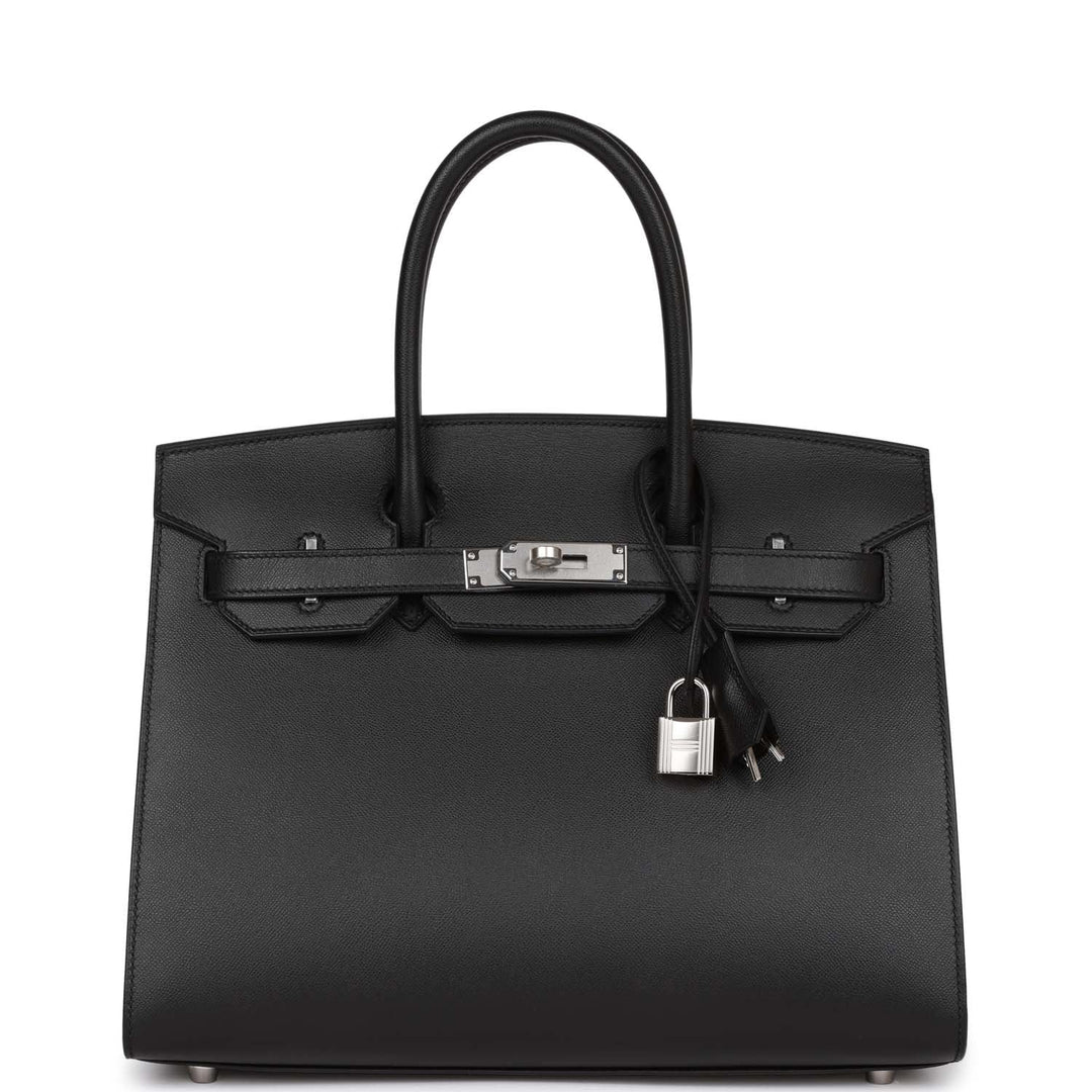top quality Hermes Birkin Sellier 30 Black Madame Palladium Hardware