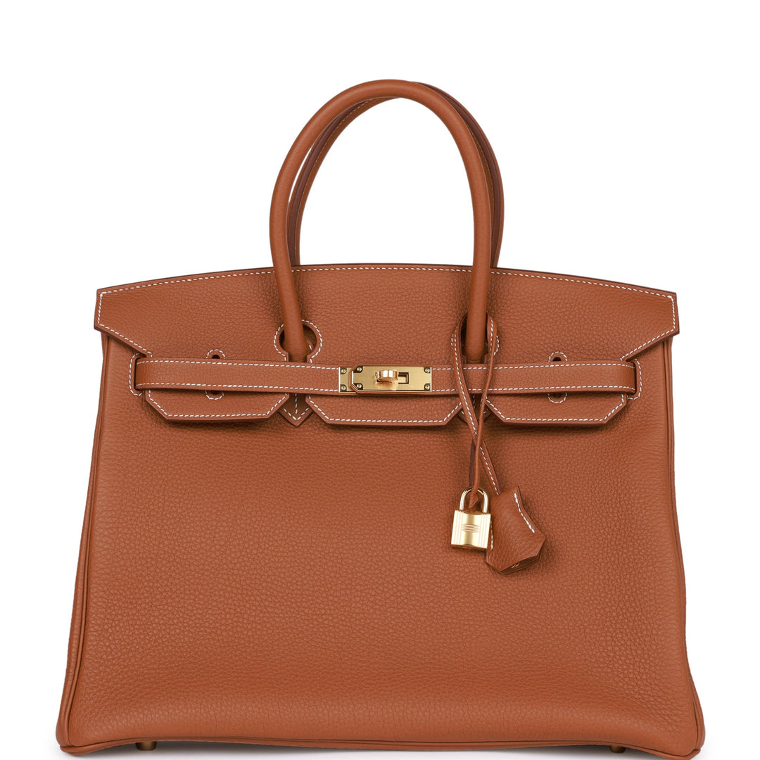 top quality Hermes Birkin 35 Gold Togo Gold Hardware