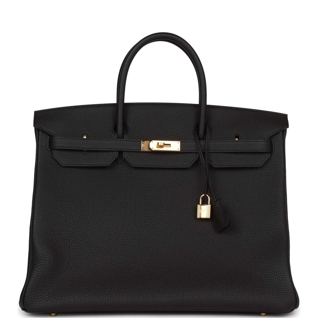 top quality Hermes Birkin 40 Black Togo Gold Hardware