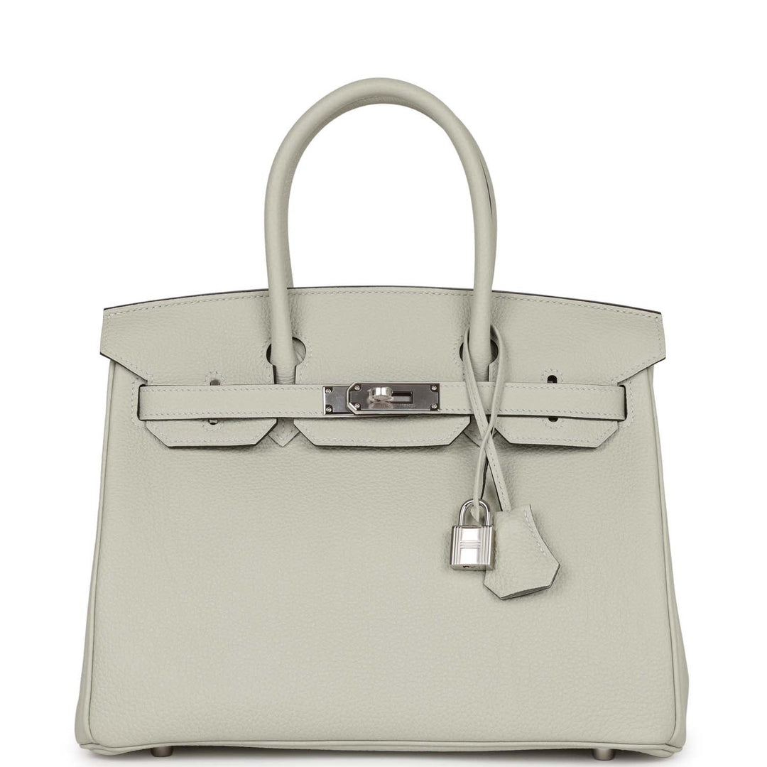 top quality Hermes Birkin 30 Gris Neve Togo Palladium Hardware