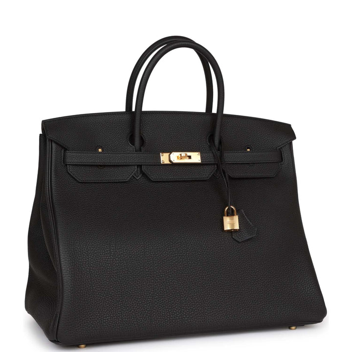 Top quality Hermes Birkin 40 Black Togo Gold Hardware