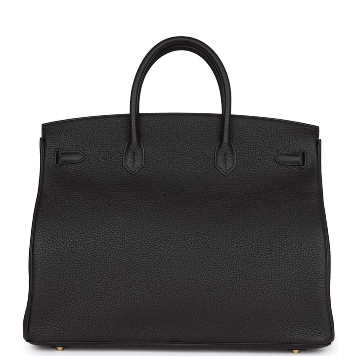 Top quality Hermes Birkin 40 Black Togo Gold Hardware