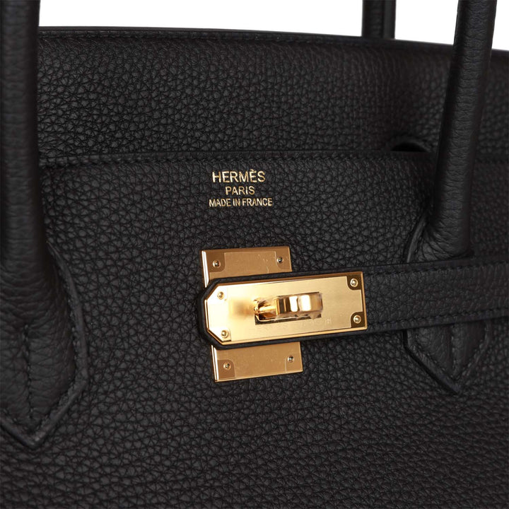 Top quality Hermes Birkin 40 Black Togo Gold Hardware