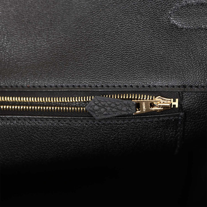 Top quality Hermes Birkin 40 Black Togo Gold Hardware