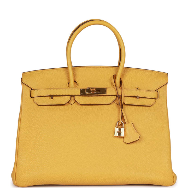 Hermes Birkin 35 Soleil Togo Gold Hardware
