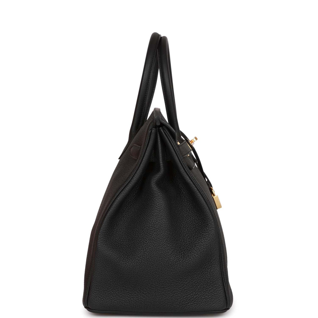 Top quality Hermes Birkin 35 Black Togo Gold Hardware