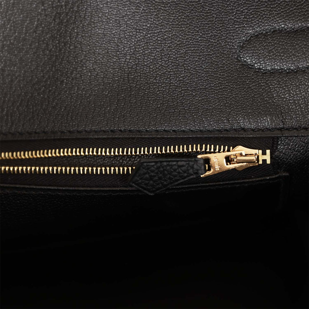 Top quality Hermes Birkin 35 Black Togo Gold Hardware