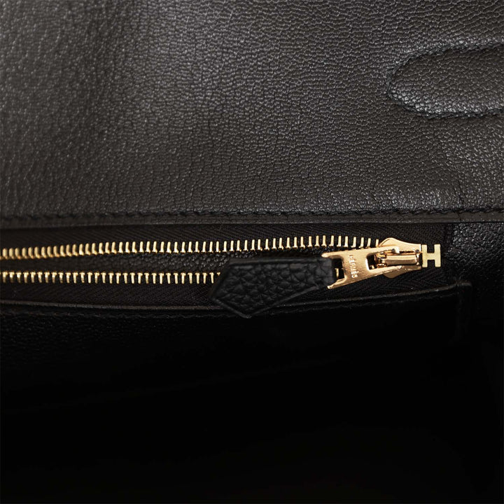 Top quality Hermes Birkin 35 Black Togo Gold Hardware