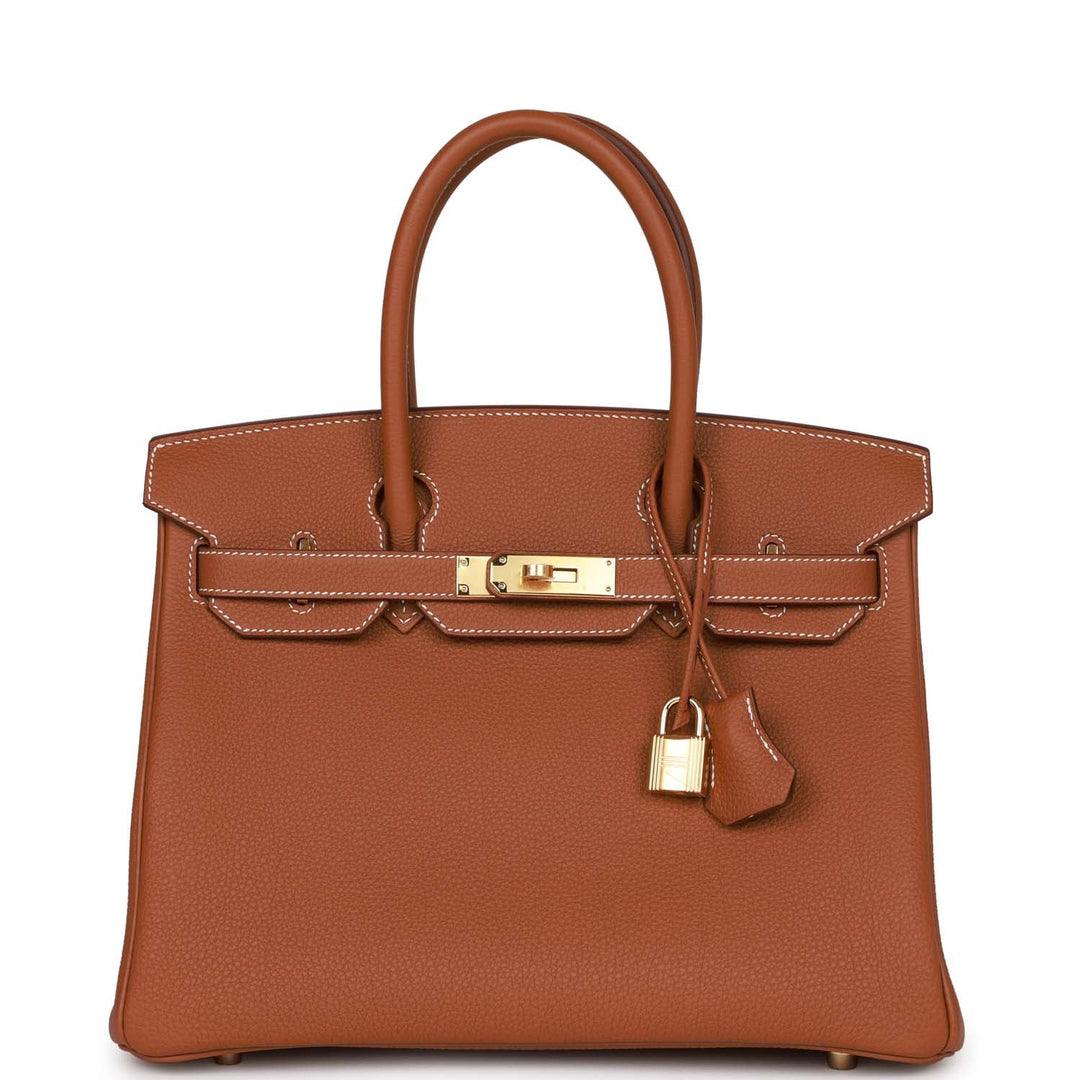 top quality Hermes Birkin 30 Gold Togo Gold Hardware