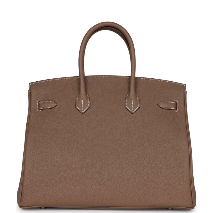 Top quality Hermes Birkin 35 Etoupe Togo Palladium Hardware