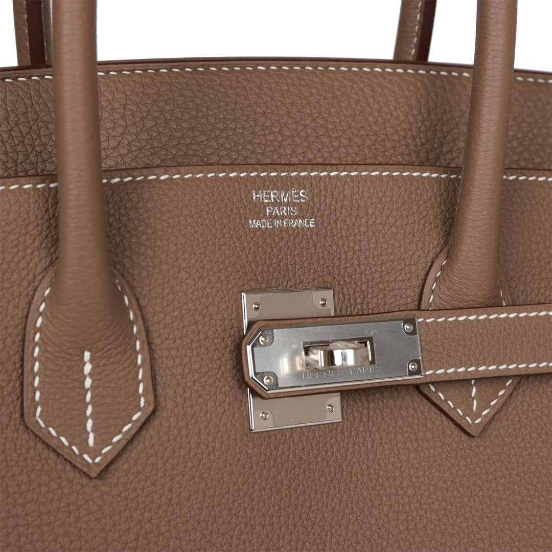 Top quality Hermes Birkin 35 Etoupe Togo Palladium Hardware