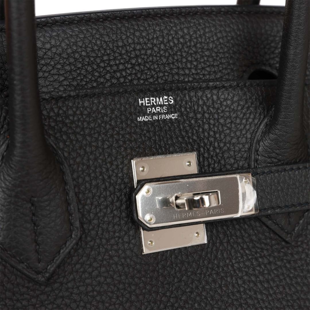 Top quality Hermes Birkin 30 Black Togo Palladium Hardware