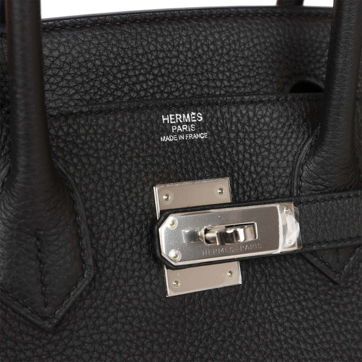 Top quality Hermes Birkin 30 Black Togo Palladium Hardware