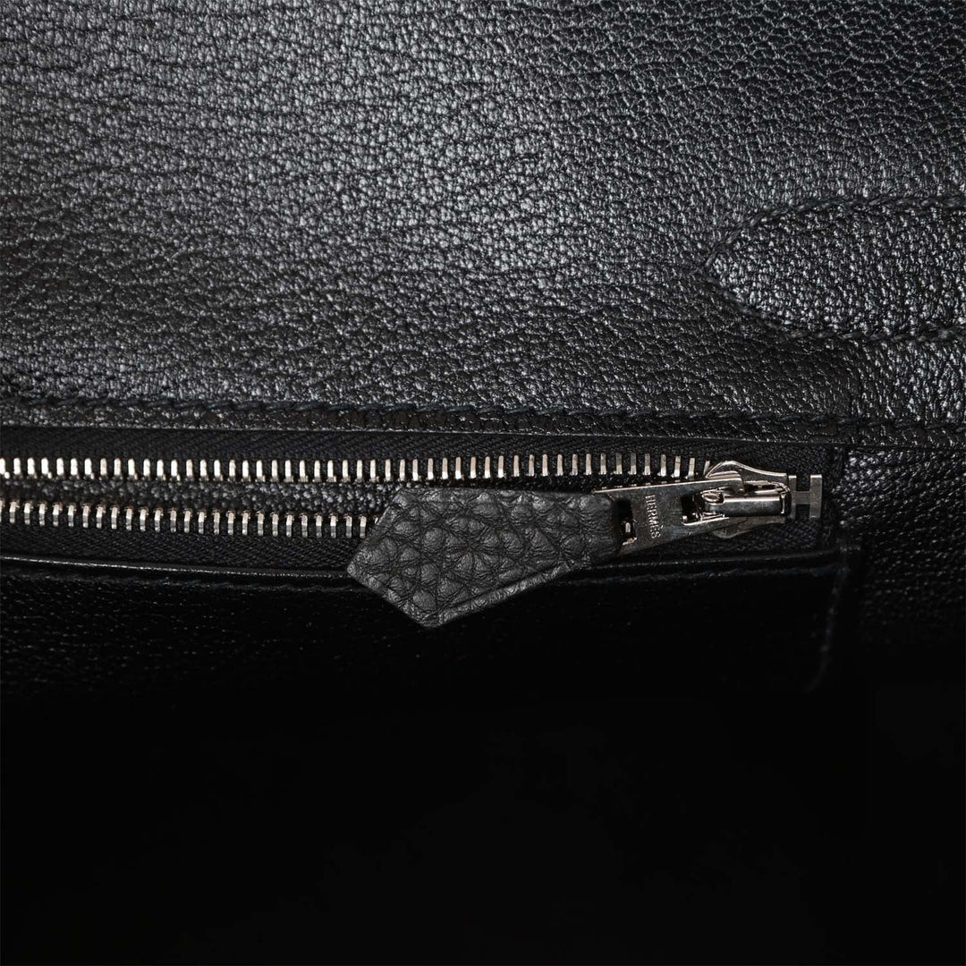 Top quality Hermes Birkin 30 Black Togo Palladium Hardware