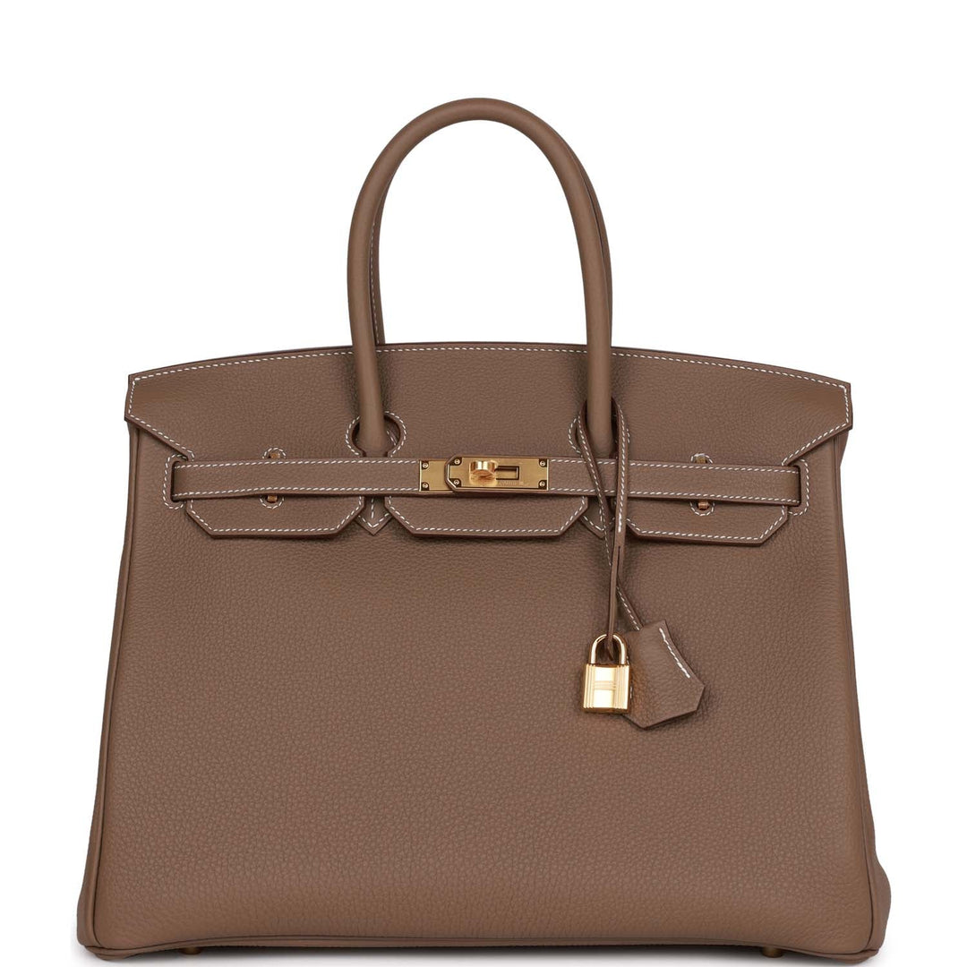 top quality Hermes Birkin 35 Etoupe Togo Gold Hardware