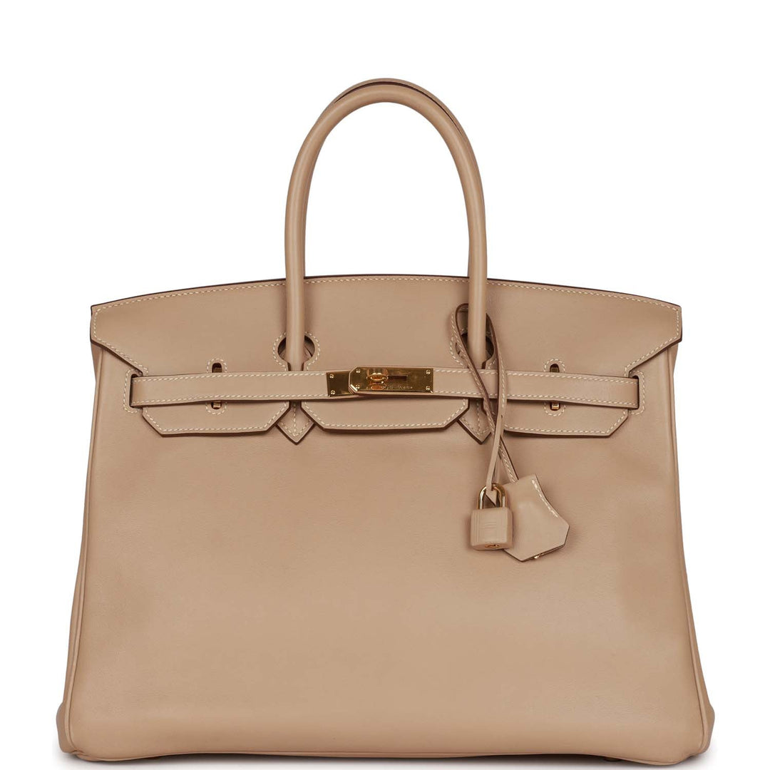 top quality Hermes Birkin 35 Argile Swift Gold Hardware