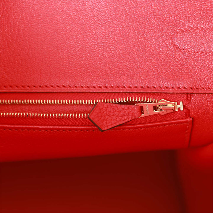 Hermes Birkin 35 Rouge de Coeur Togo Gold Hardware