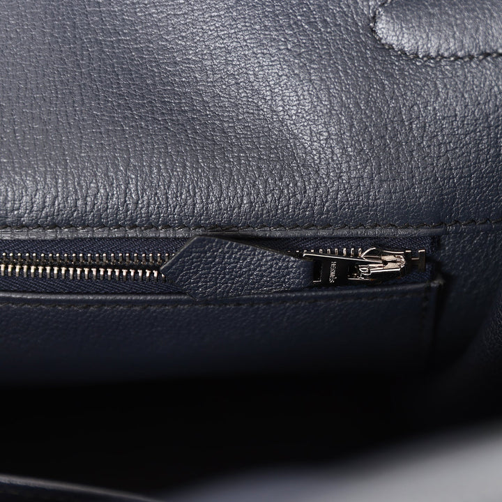 Premium Handmade Hermes Horseshoe Stamp (HSS) Birkin 40 Black Verso Clemence Brushed Palladium Hardware