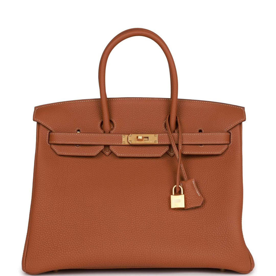 top quality Hermes Special Order (HSS) Birkin 35 Gold Togo Verso Brushed Gold Hardware
