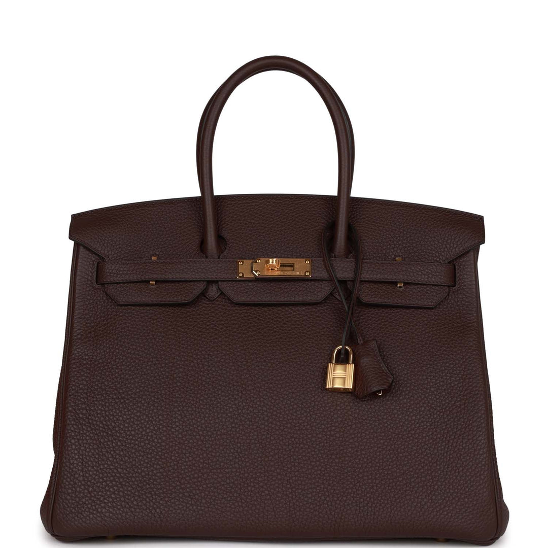 top quality Hermes Birkin 35 Rouge Sellier Clemence Gold Hardware