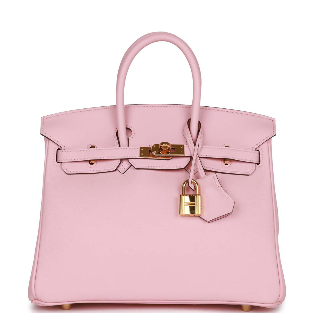 top quality Hermes Birkin 25 Rose Sakura Swift Gold Hardware