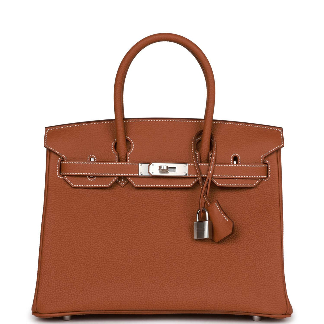 top quality Hermes Birkin 30 Gold Togo Palladium Hardware