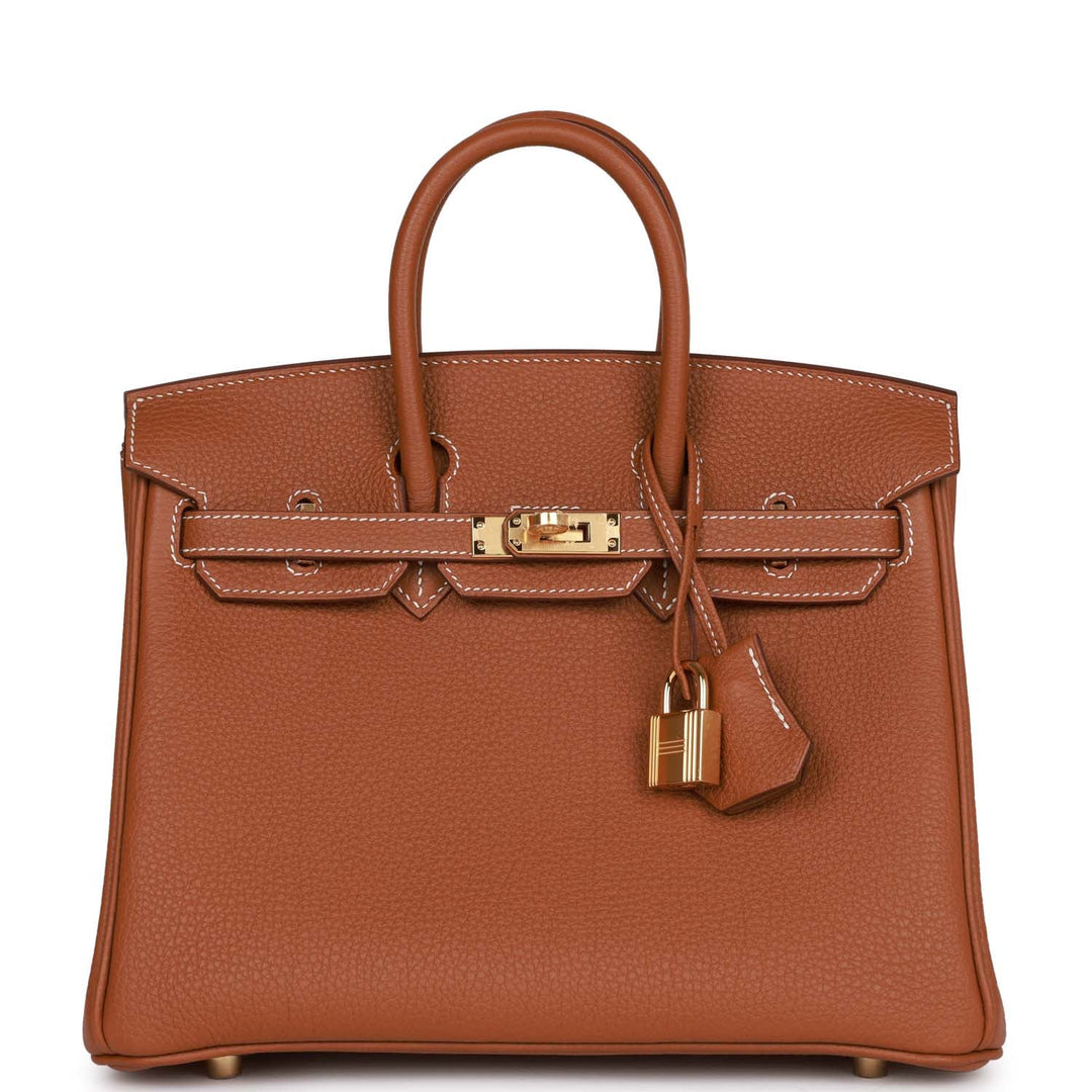 top quality Hermes Birkin 25 Gold Togo Gold Hardware