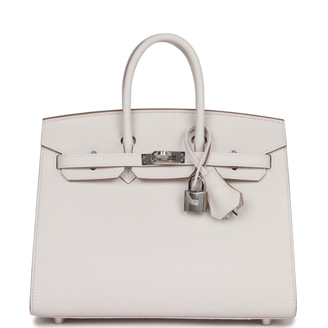 top quality Hermes Birkin Sellier 25 Gris Pale Epsom Palladium Hardware