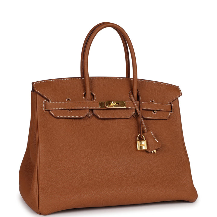 Top quality Hermes Birkin 35 Gold Togo Gold Hardware