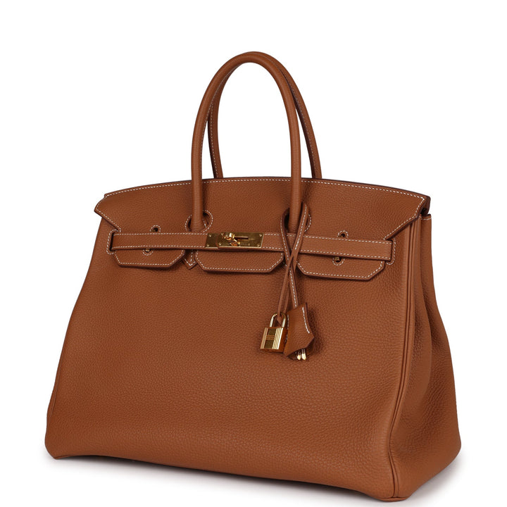 Top quality Hermes Birkin 35 Gold Togo Gold Hardware