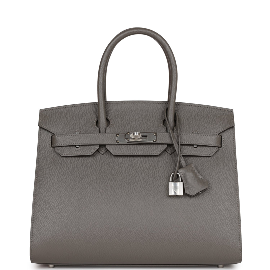 top quality Hermes Birkin Sellier 30 Gris Meyer Epsom Palladium Hardware