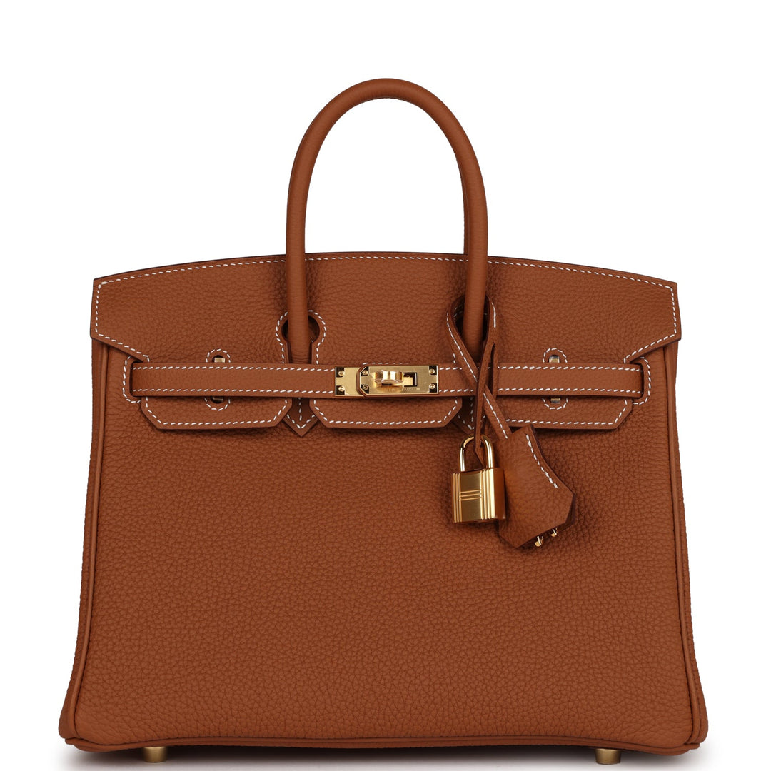 top quality Hermes Birkin 25 Gold Togo Gold Hardware