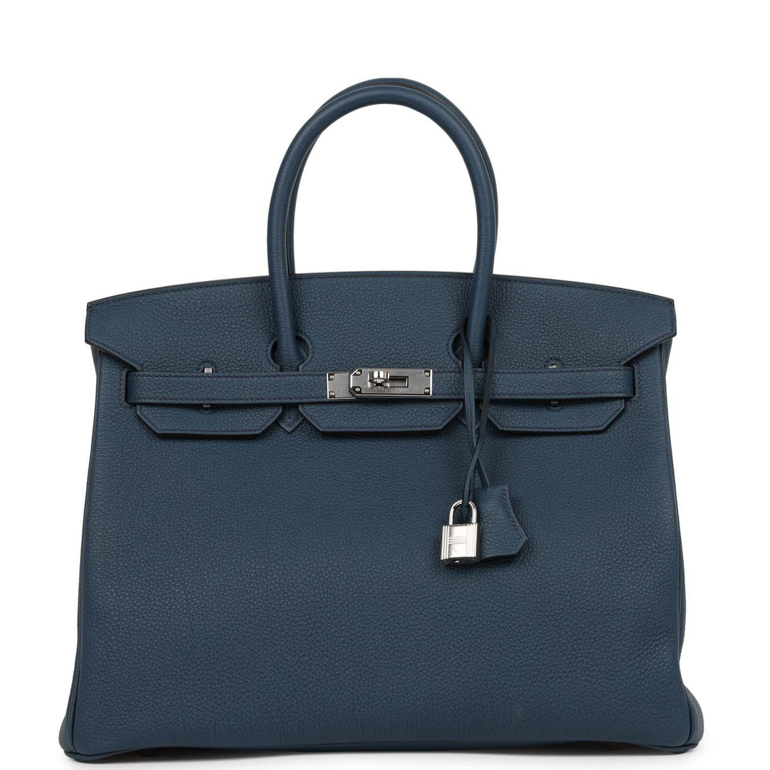 top quality Hermes Birkin 35 Bleu De Prusse Togo Palladium Hardware