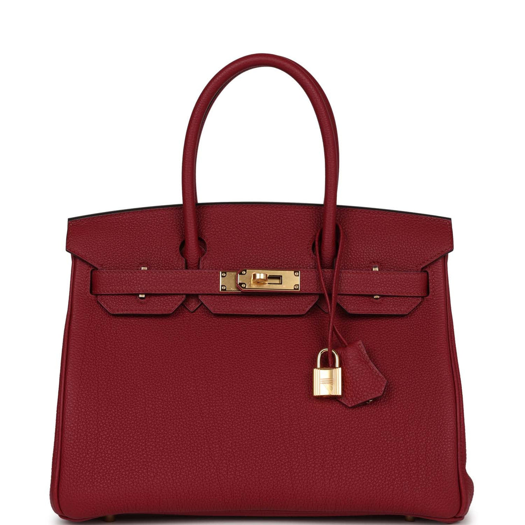 top quality Hermes Birkin 30 Rouge Grenat Togo Gold Hardware