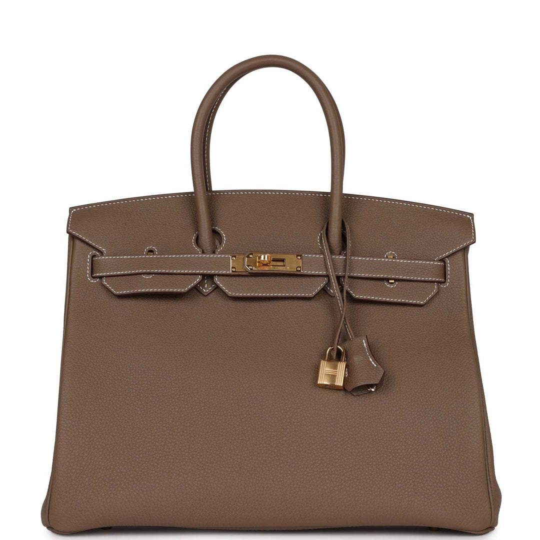 top quality Hermes Birkin 35 Etoupe Togo Gold Hardware