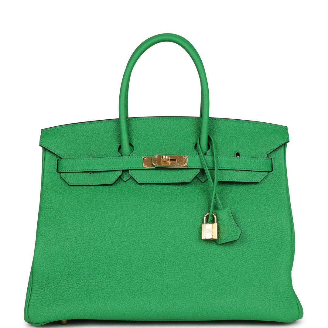 top quality Hermes Birkin 35 Bambou Togo Gold Hardware