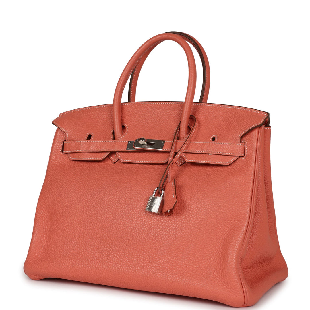 Top quality Hermes Birkin 35 Crevette Clemence Palladium Hardware