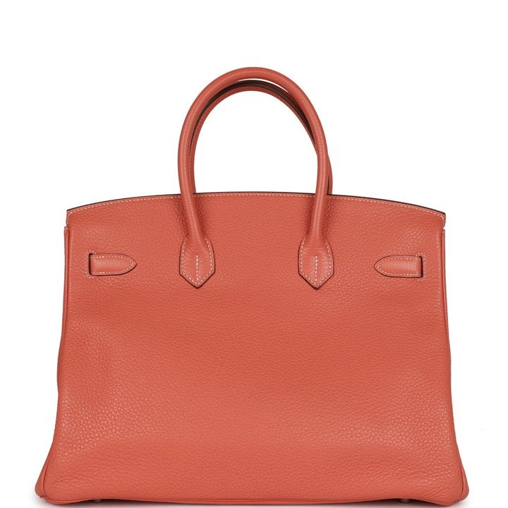 Top quality Hermes Birkin 35 Crevette Clemence Palladium Hardware