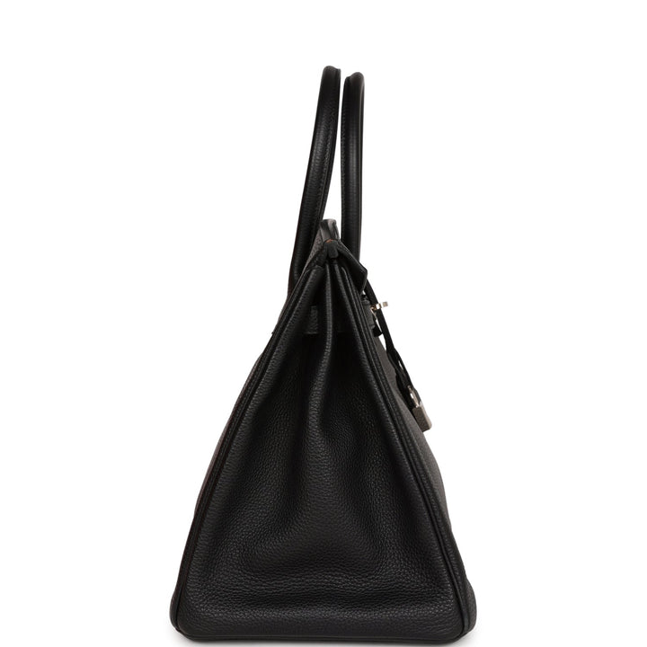 Top quality Hermes Birkin 35 Black Togo Palladium Hardware