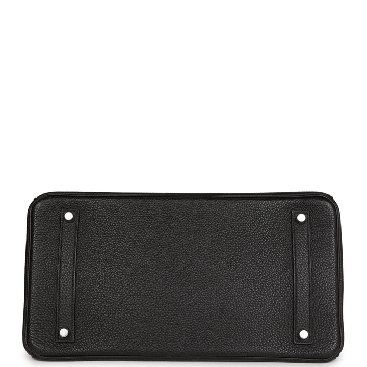 Top quality Hermes Birkin 35 Black Togo Palladium Hardware