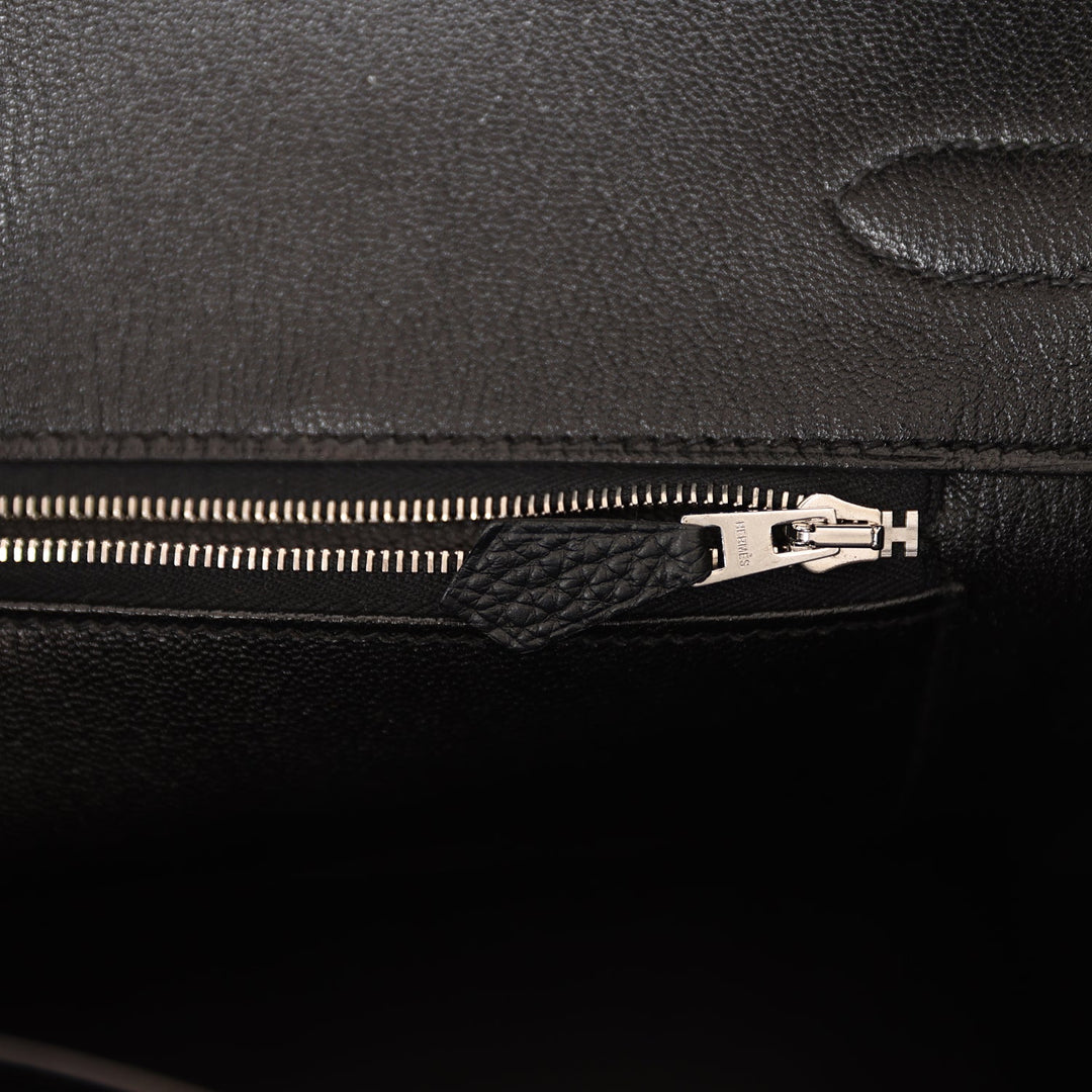 Top quality Hermes Birkin 35 Black Togo Palladium Hardware