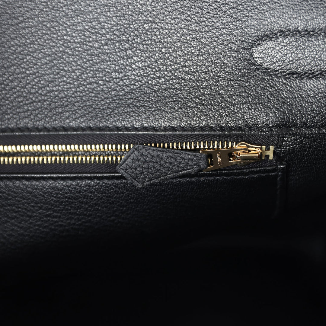 Hermes Birkin 35 Black Togo Rose Gold Hardware