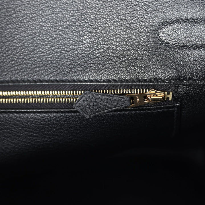 Hermes Birkin 35 Black Togo Rose Gold Hardware