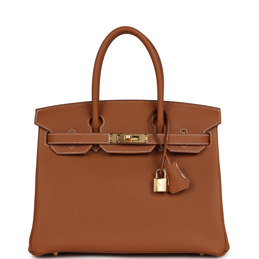 Top quality Hermes Birkin 30 Gold Togo Gold Hardware