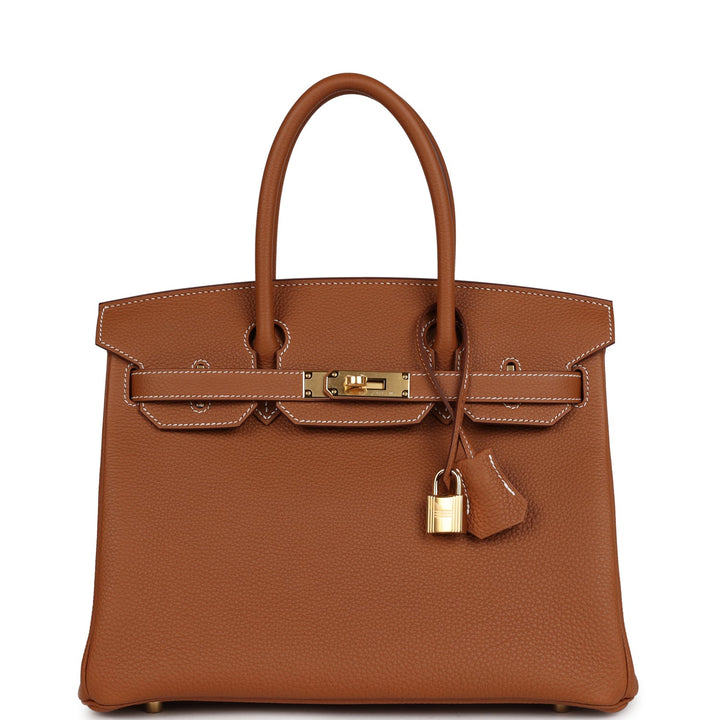 Top quality Hermes Birkin 30 Gold Togo Gold Hardware