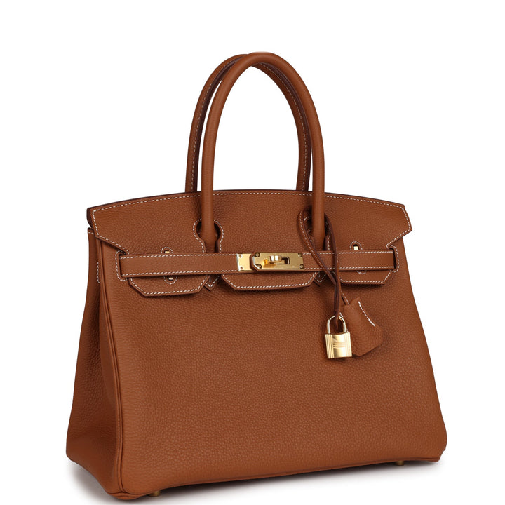 Top quality Hermes Birkin 30 Gold Togo Gold Hardware