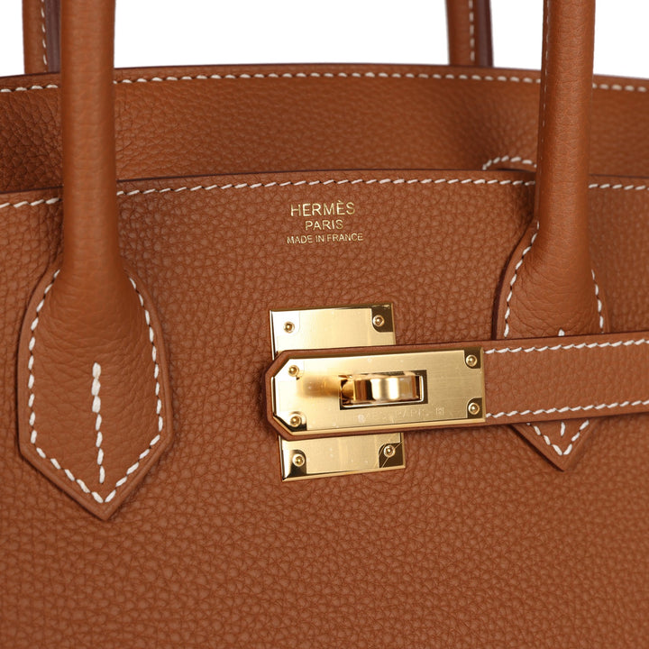 Top quality Hermes Birkin 30 Gold Togo Gold Hardware