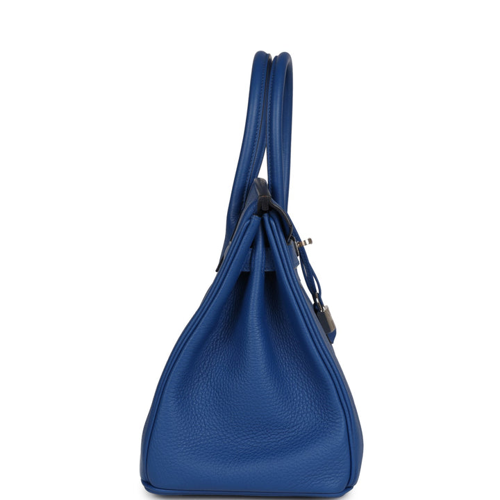 Top quality Hermes Birkin 30 Bleu France Togo Palladium Hardware
