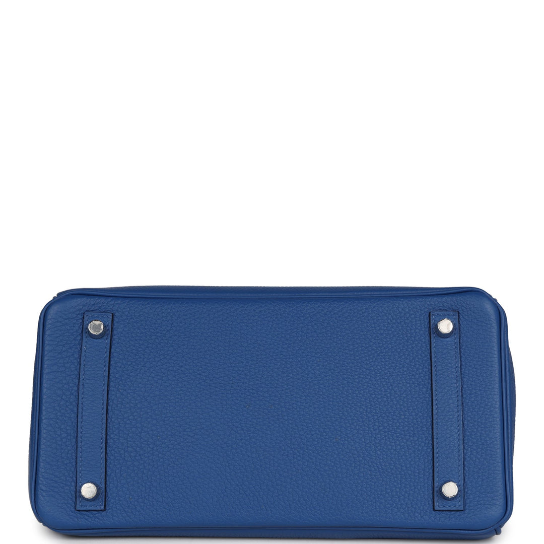 Top quality Hermes Birkin 30 Bleu France Togo Palladium Hardware