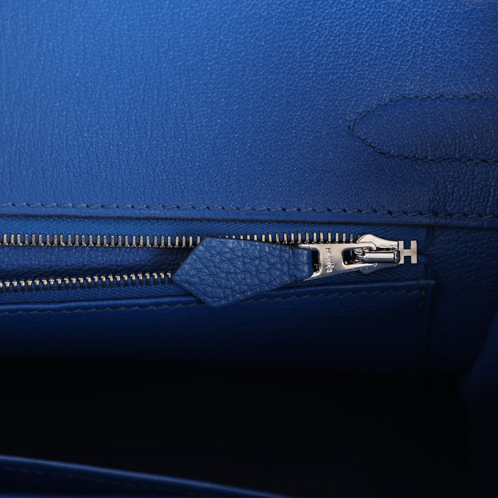 Top quality Hermes Birkin 30 Bleu France Togo Palladium Hardware